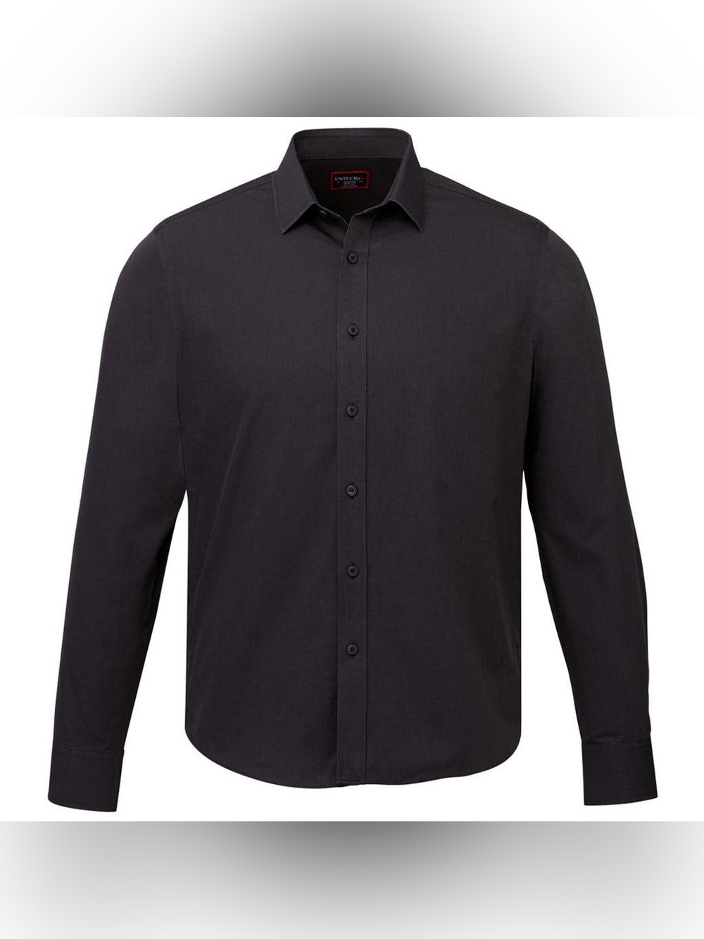 Classic Men's Black Button-Down Shirt (Nvidia)